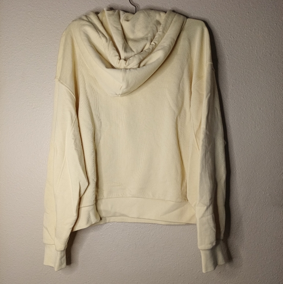 & Other Stories Yellow Hoodie 100% Cotton Boxy Relaxed Fit Boyfriend NEW - Picture 6 of 9